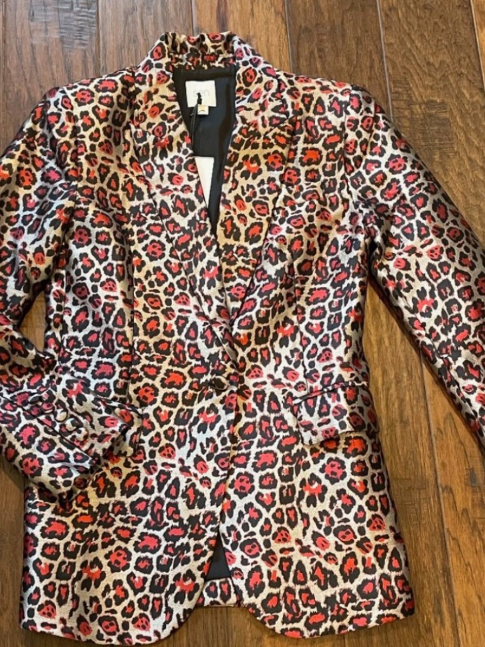 Leopard Print Blazer Size Small